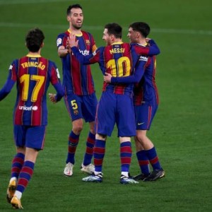 电竞世界杯-【西甲】梅西替补2分钟破门 特林康绝杀 巴萨逆转胜